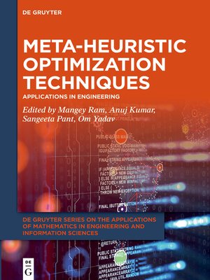 cover image of Meta-heuristic Optimization Techniques